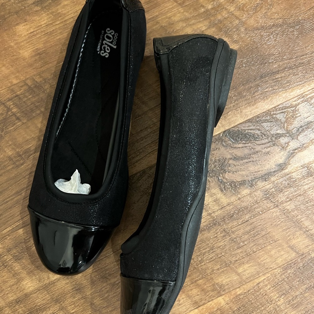 NWT Ortholite Black Ballet Flats from Catherine’s. Sz 11W - Picture 4 of 4